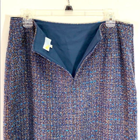 Linea Domani Vintage Tweed Button Up Jacket & Pencil Skirt Set Women’s Size 16 - Picture 9 of 12